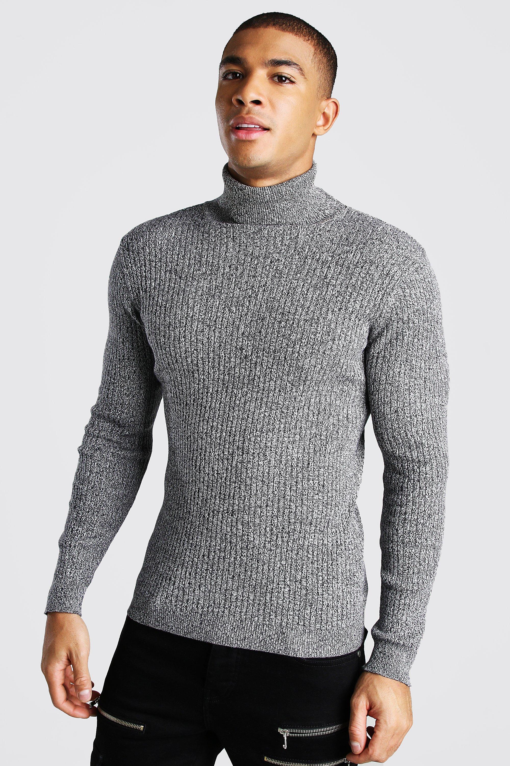 Boohooman turtleneck on sale